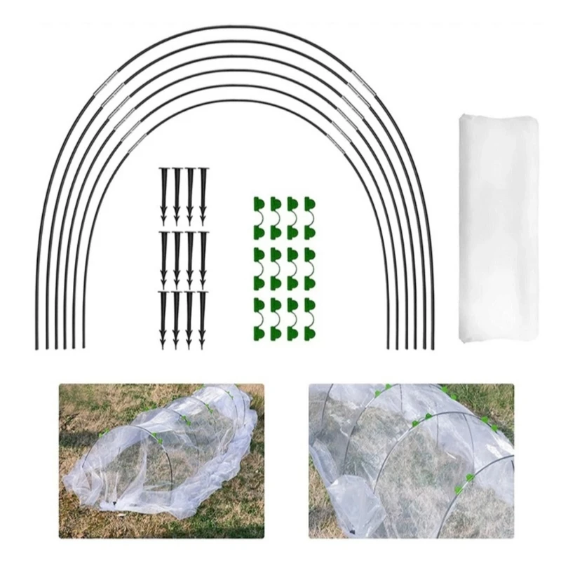 Обручи для теплицы для DIY Grow Tunnel Нержавеющие волоконные опорные обручи для садовой ткани Поддержка растений Садовые колья
Обручи для теплицы для DIY Grow Tunnel Нержавеющие волоконные опорные обручи для садовой ткани Поддержка растений Садовые колья