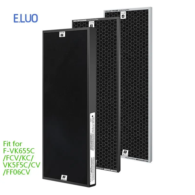 3Pcs/Set H12 F-VK655C Hepa Carbon Filter For Panasonic F-VK655C/FCV/KC VK5F5C/CV FF06CV Formaldehyde Remove Filter
3Pcs/Set H12 F-VK655C Hepa Carbon Filter For Panasonic F-VK655C/FCV/KC VK5F5C/CV FF06CV Formaldehyde Remove Filter