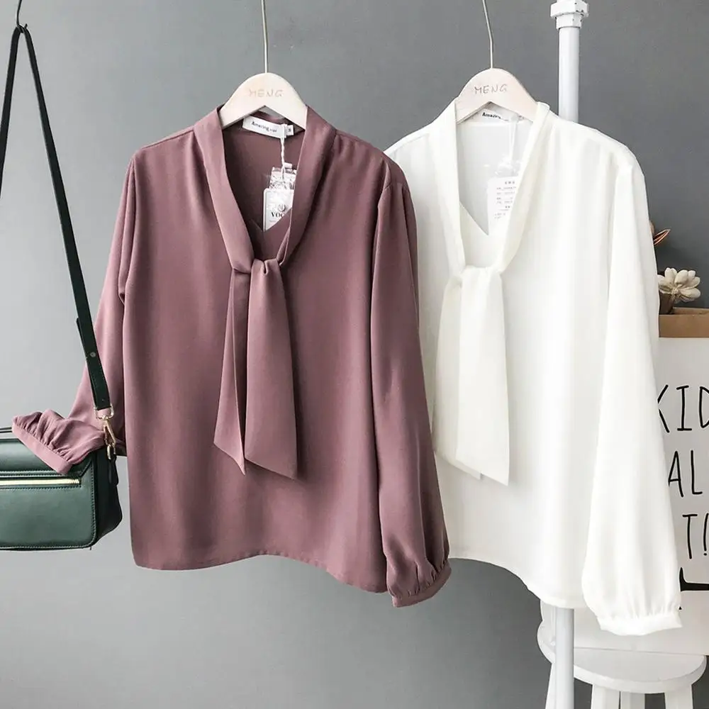 2019 Spring Korean Style Vintage Long Sleeve Woman Shirts Plus Sizel Chiffon Blouse Woman White Blouse Blusas Mujer De Moda
2019 Spring Korean Style Vintage Long Sleeve Woman Shirts Plus Sizel Chiffon Blouse Woman White Blouse Blusas Mujer De Moda