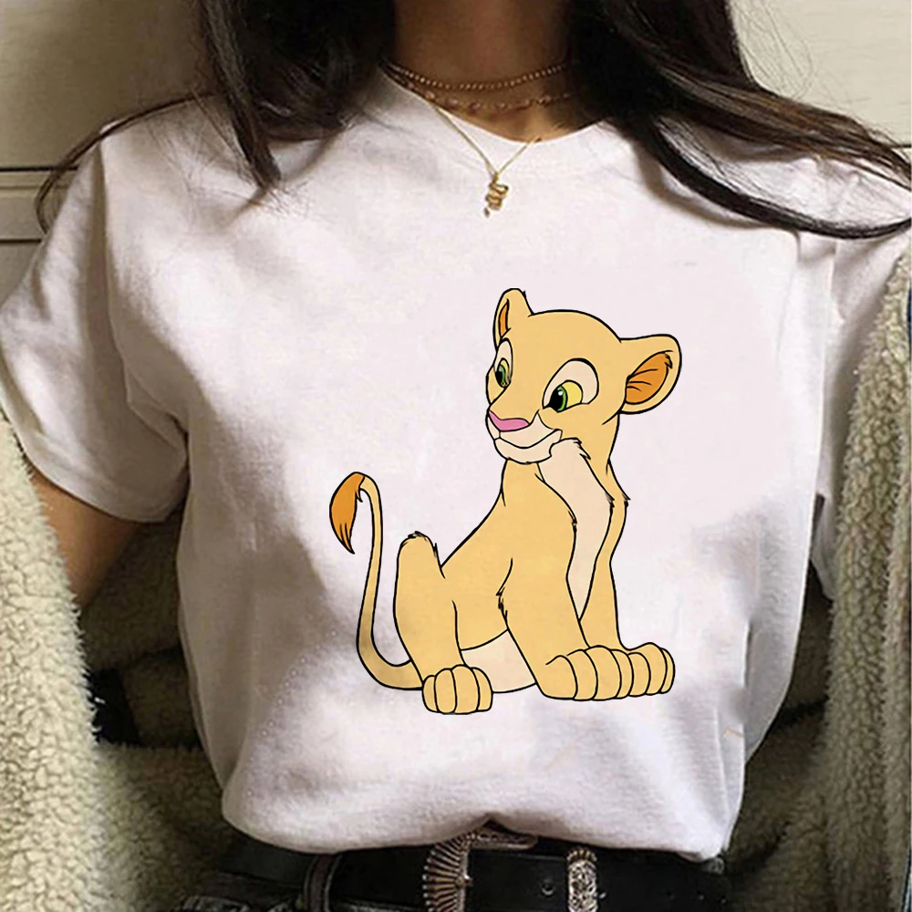 Disney Women's Tshirts Fashion Simba Lion King Print Casual T-Shirt Summer Short Sleeve O-neck Harajuku Unisex T Shirts Dropship 
Disney Women's Tshirts Fashion Simba Lion King Print Casual T-Shirt Summer Short Sleeve O-neck Harajuku Unisex T Shirts Dropship