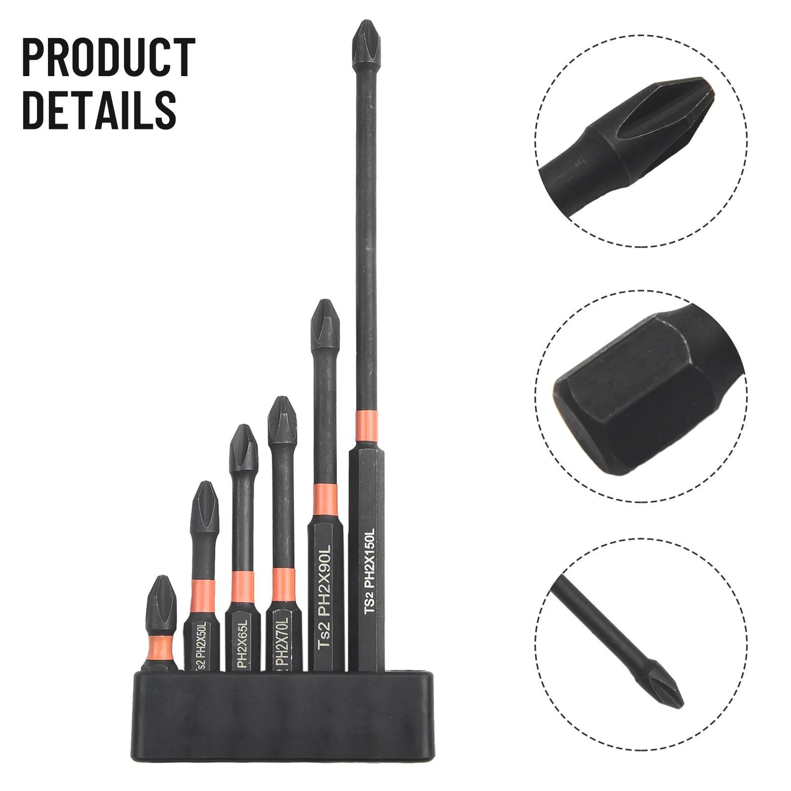 Hand Tools Bit Impact Screwdrivers Organizer Screwdrivers Bit 25-150mm Alloy Steel Black Cross Impact Magnetic
Hand Tools Bit Impact Screwdrivers Organizer Screwdrivers Bit 25-150mm Alloy Steel Black Cross Impact Magnetic