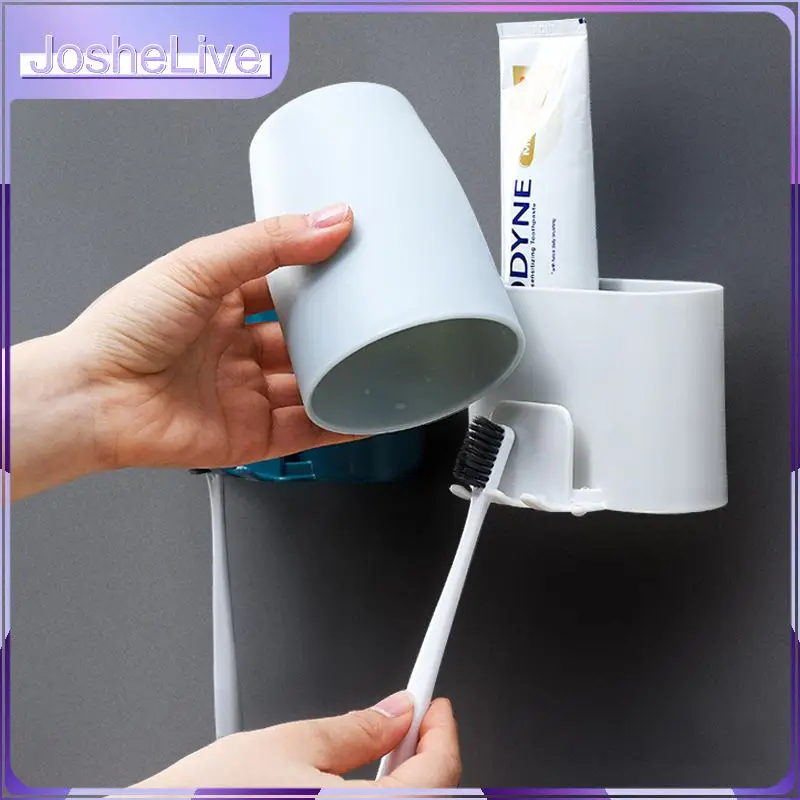 Punch-free Mouthwash Cup Holder Wall-mounted Paste Storage Rack Bathroom Accessories Toothbrush Holder
Punch-free Mouthwash Cup Holder Wall-mounted Paste Storage Rack Bathroom Accessories Toothbrush Holder