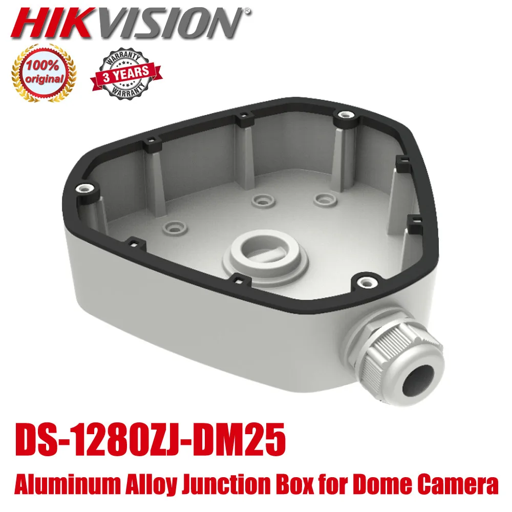 

Original Hikvision Aluminum Alloy Junction Box DS-1280ZJ-DM25 Mount Bracket for for Dome Camera Fisheye DS-2CD63C5G0-IVS