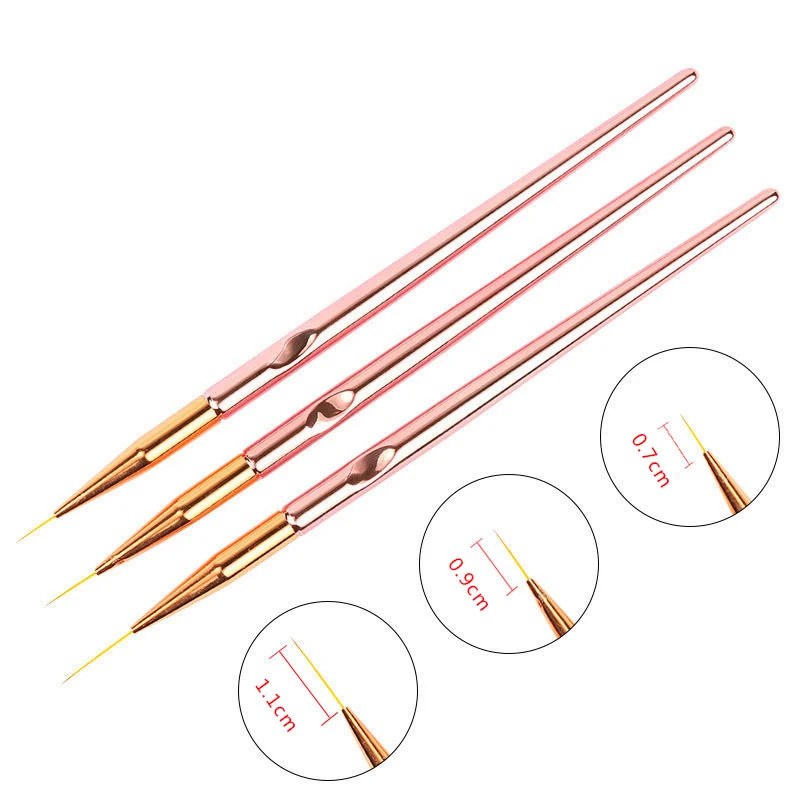 3pcs/Set Acrylic French Stripe Nail Art Line Painting Pen 3D Tips Manicure slim Line Drawing Pen UV Gel Brushes Painting Tools
3pcs/Set Acrylic French Stripe Nail Art Line Painting Pen 3D Tips Manicure slim Line Drawing Pen UV Gel Brushes Painting Tools