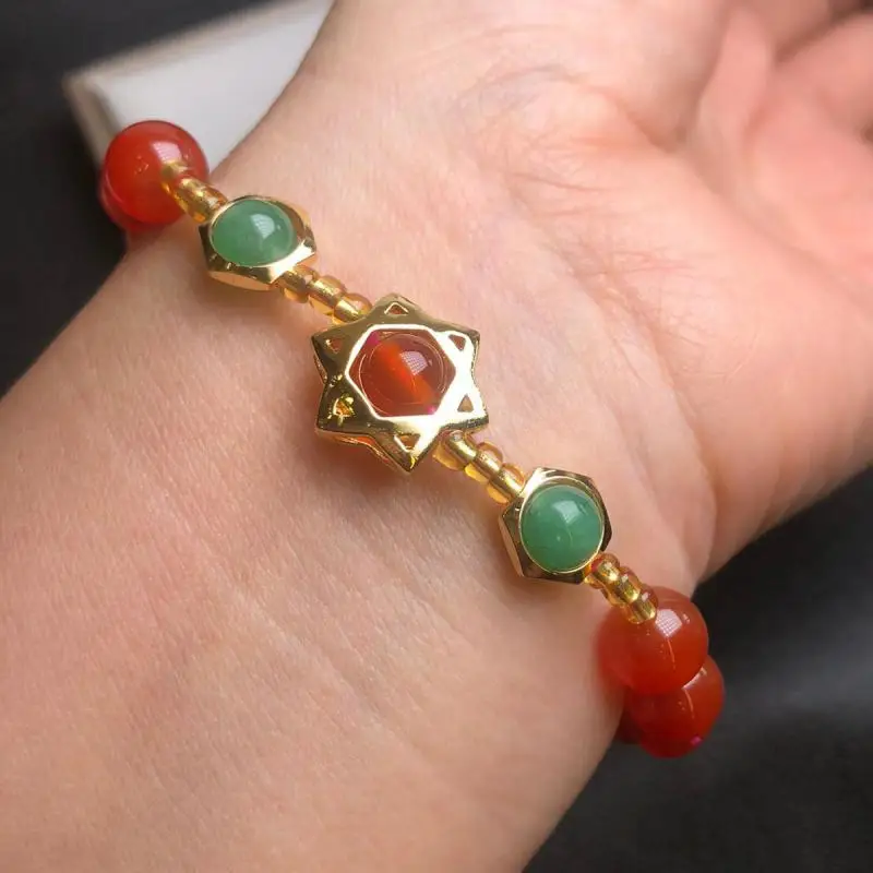 Женский эластичный браслет из бусин, ювелирные изделия из нефрита, лечебный браслет, настоящие сердолические круглые бусины, браслеты-амул... 
Женский эластичный браслет из бусин, ювелирные изделия из нефрита, лечебный браслет, настоящие сердолические круглые бусины, браслеты-амул...