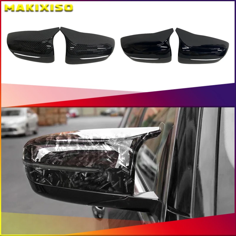 

Side Rearview Wing Mirror Cover Caps For BMW 3 4 5 7 8 Series G11 G12 G14 G15 G16 G22 G23 G24 G30 G31 G38 ABS Gloss Black