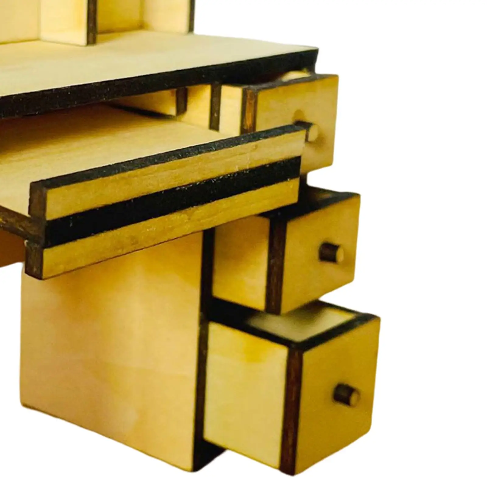 Деревянный кукольный домик, компьютерный стол для 1/12 миниатюрных фотографий
Деревянный кукольный домик, компьютерный стол для 1/12 миниатюрных фотографий