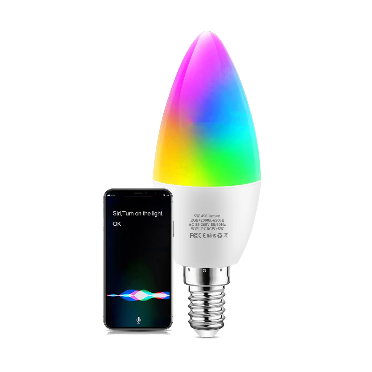 Smart LED лампа Mannanov E14 RGB+CW
Smart LED лампа Mannanov E14 RGB+CW