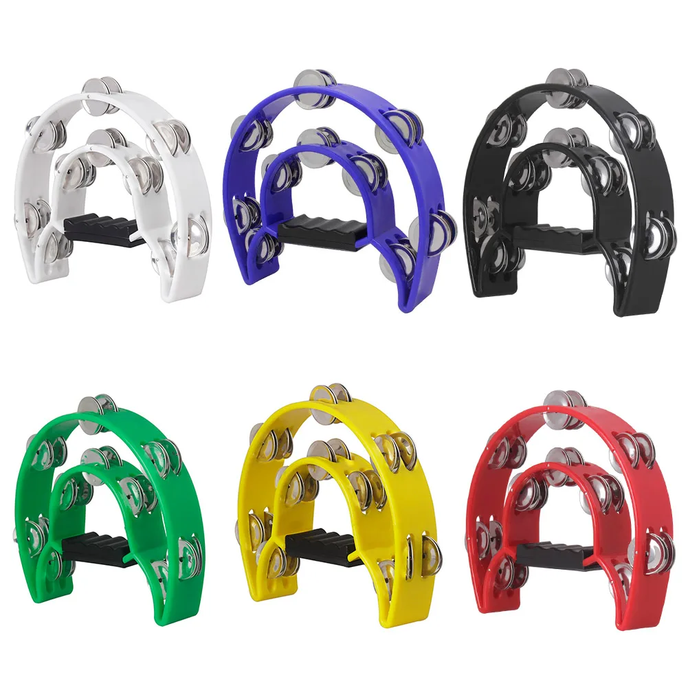 1PC Double Row Hand Bells Orff Tambourine Percussion Musical Instruments for Party Compact Double Half Moon Hand Bell
1PC Double Row Hand Bells Orff Tambourine Percussion Musical Instruments for Party Compact Double Half Moon Hand Bell