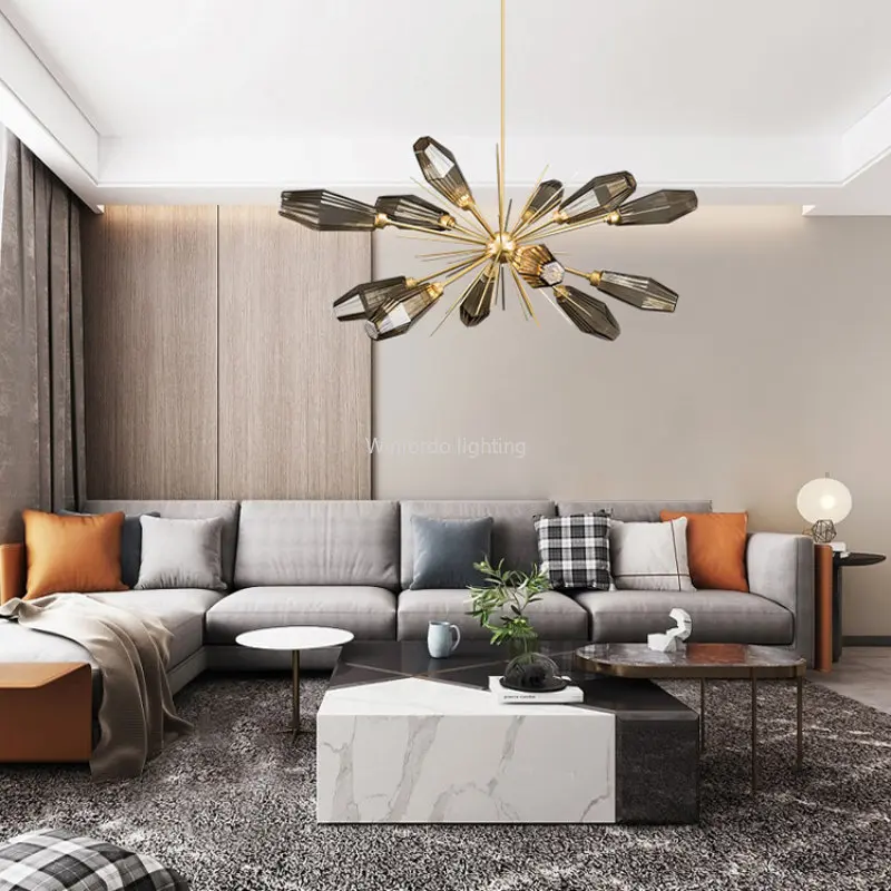 Креативные художественные постмодернизированные подвесные светильники, стеклянная люстра для гостиной, кабинета, спальни, американская Минималистичная декоративная люстра
Креативные художественные постмодернизированные подвесные светильники, стеклянная люстра для гостиной, кабинета, спальни, американская Минималистичная декоративная люстра