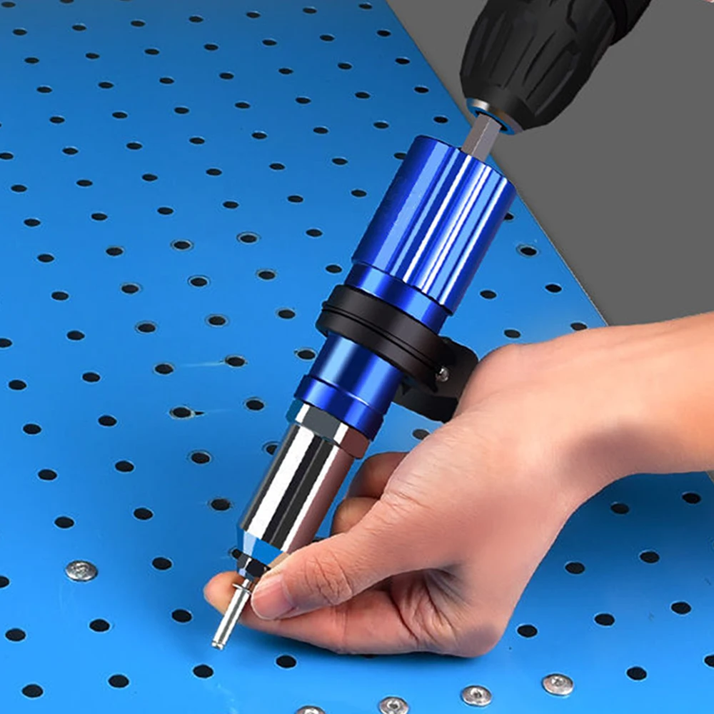 2.4mm-4.8mm Rivet Gun Adapter Head Cordless Riveting Tool Insert Nut To Pull Rivet Tool Suitable For Electric Drill
2.4mm-4.8mm Rivet Gun Adapter Head Cordless Riveting Tool Insert Nut To Pull Rivet Tool Suitable For Electric Drill