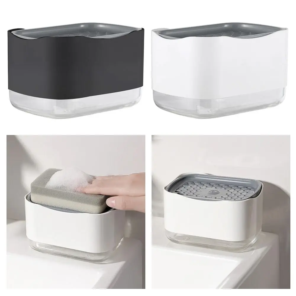 2Colors Cleaning Liquid Dispenser Plastic with Sponge Holder Box Dish Soap Container Home Washing Liquid Manual Push Type
2Colors Cleaning Liquid Dispenser Plastic with Sponge Holder Box Dish Soap Container Home Washing Liquid Manual Push Type