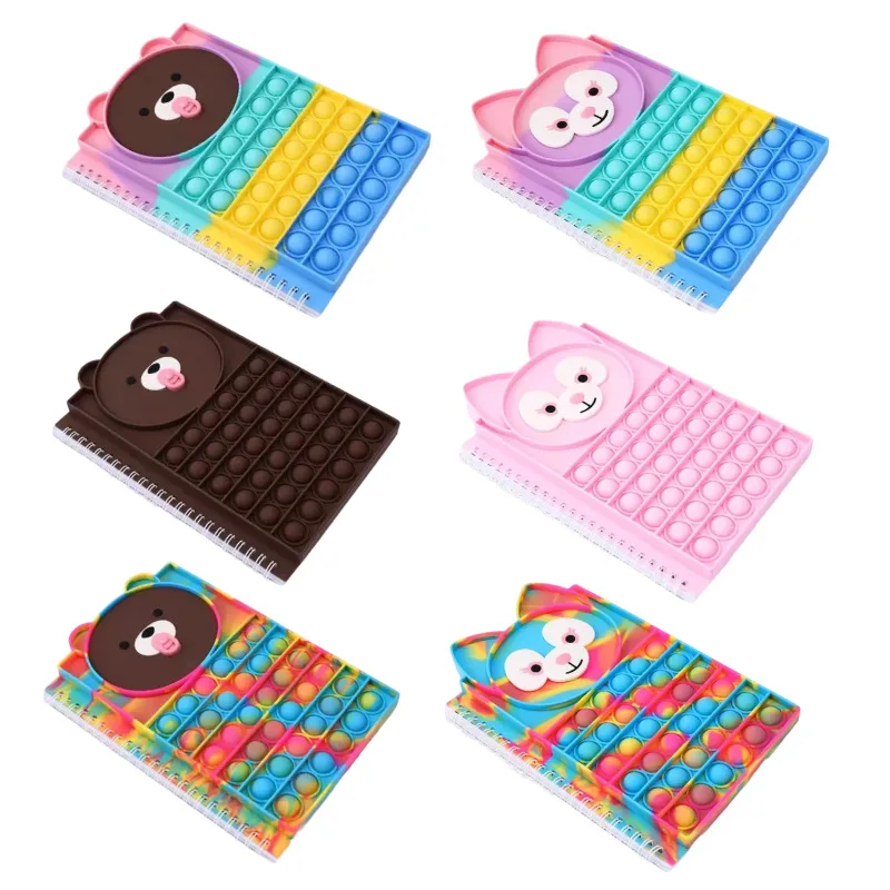 Silicone notebook decompression educational toy hand account notepad Notboo bear and fox anime school supplies
Silicone notebook decompression educational toy hand account notepad Notboo bear and fox anime school supplies