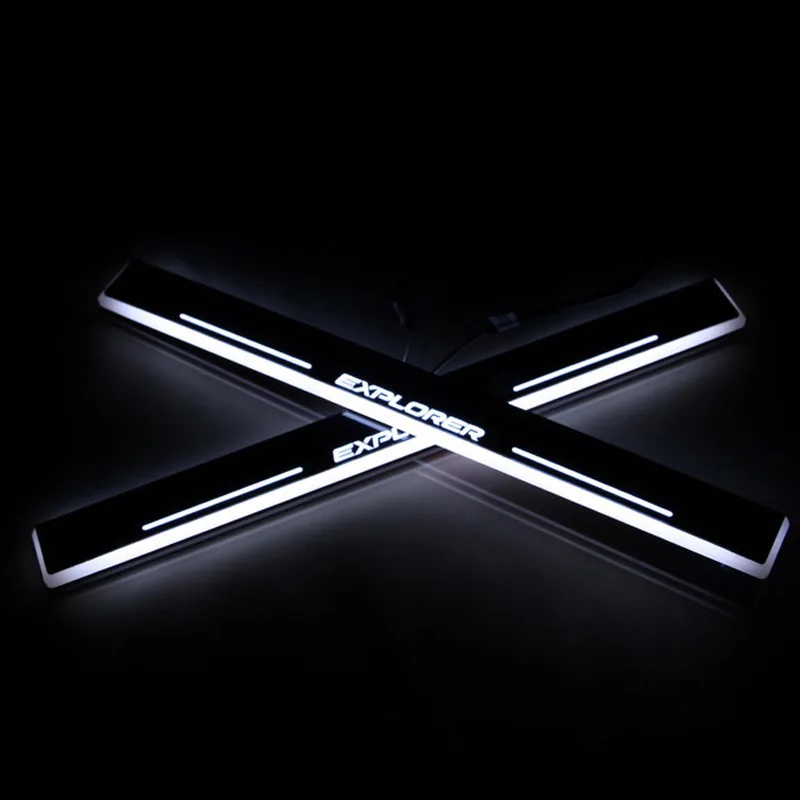 LED Car Scuff Plate Trim Pedal Door Sill Pathway Moving Welcome Light For Ford Explorer 2015 2016 2017 2018 Accessories
LED Car Scuff Plate Trim Pedal Door Sill Pathway Moving Welcome Light For Ford Explorer 2015 2016 2017 2018 Accessories