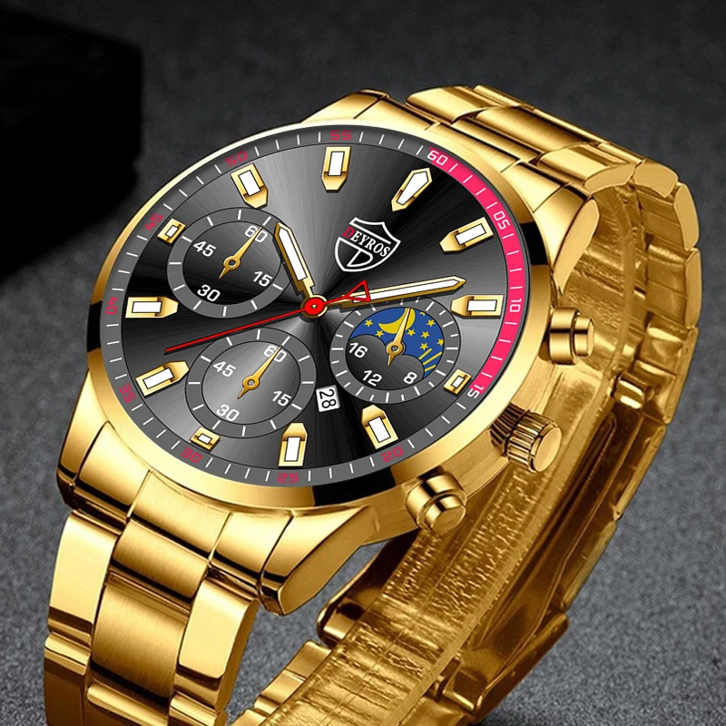 Top Brand Mens Watch Luxury Gold Stainless Steel Quartz Wrist Watch 2022 New Fashion Men Business Calendar Clock reloj hombre
Top Brand Mens Watch Luxury Gold Stainless Steel Quartz Wrist Watch 2022 New Fashion Men Business Calendar Clock reloj hombre