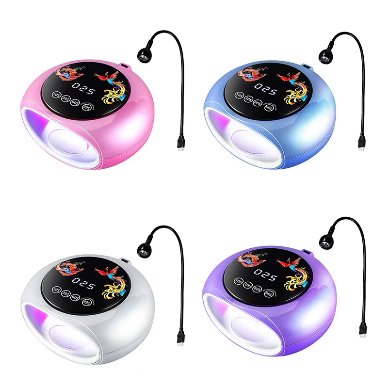 660Nm Wavelength Red Light Manicure Lamp With High Power 360° UV Curing Phototherapy Machine LED Nail Lamp EU Plug
660Nm Wavelength Red Light Manicure Lamp With High Power 360° UV Curing Phototherapy Machine LED Nail Lamp EU Plug