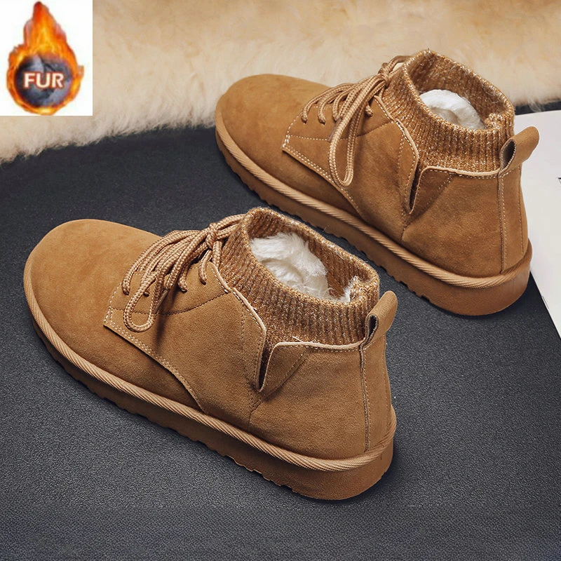Mens Snow Boots Winter Ankle Boots for Men Warm Lace-up Men Shoes New Fashion Flock Plush Winter Boots Fur Men Sneakers Big Size
Mens Snow Boots Winter Ankle Boots for Men Warm Lace-up Men Shoes New Fashion Flock Plush Winter Boots Fur Men Sneakers Big Size