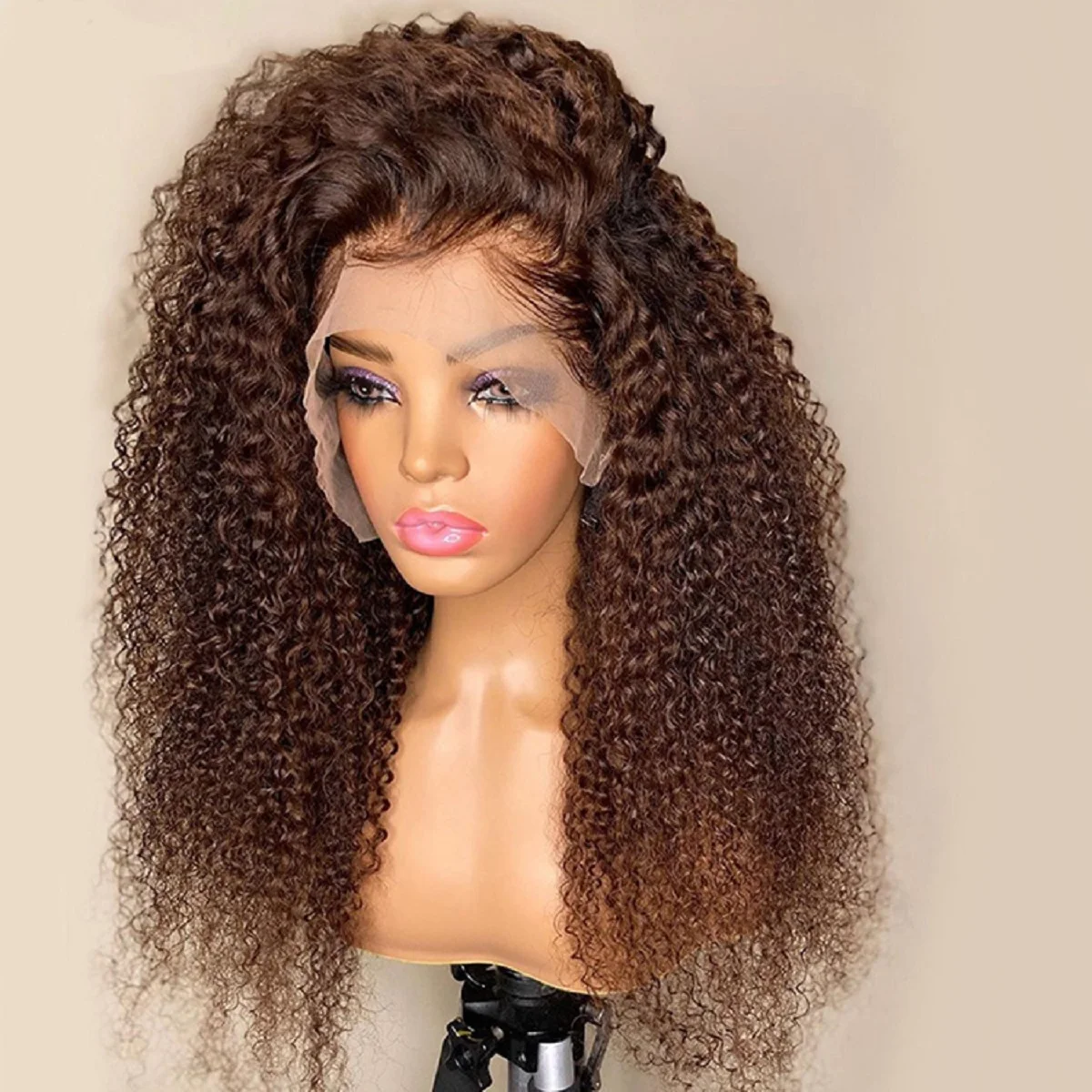 Cosplay Brown 26 inch Long Kinky Curly Human Hair Full Lace Silk Base Top Wig For Women Babyhair Glueless Preplucked Wig
Cosplay Brown 26 inch Long Kinky Curly Human Hair Full Lace Silk Base Top Wig For Women Babyhair Glueless Preplucked Wig