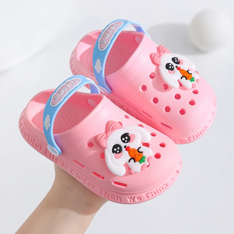 Kids Cartoon Rabbit PVC Slippers Boys Beach Sandals Girls Home Slippers Childrens Hole Shoes Baby Garden Shoes Heel Wrap Summer
Kids Cartoon Rabbit PVC Slippers Boys Beach Sandals Girls Home Slippers Childrens Hole Shoes Baby Garden Shoes Heel Wrap Summer