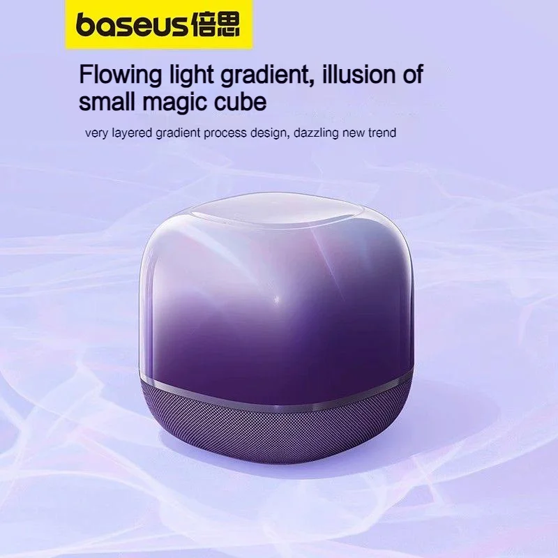 

Original Baseus AeQur V2 Portable Outdoor Bluetooth Speaker TWS Bluetooth 5.0 Wireless Speaker Powerful Bass 3EQ Mode Speaker