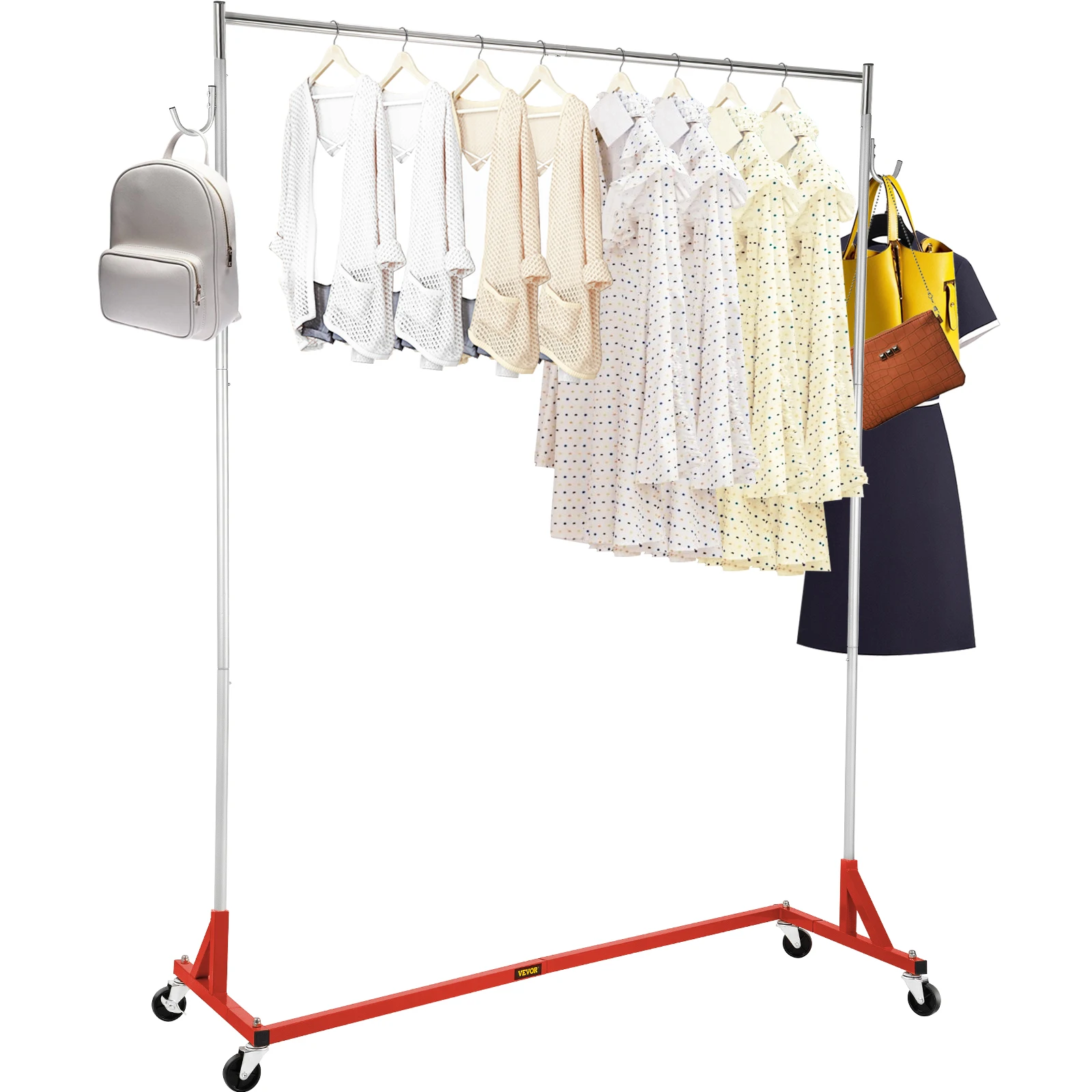 Z Rack, Industrial Grade Z Base Garment Rack, Height Adjustable Rolling Z Garment Rack, Sturdy Steel Z Base Clothing Rack w/ Loc
Z Rack, Industrial Grade Z Base Garment Rack, Height Adjustable Rolling Z Garment Rack, Sturdy Steel Z Base Clothing Rack w/ Loc