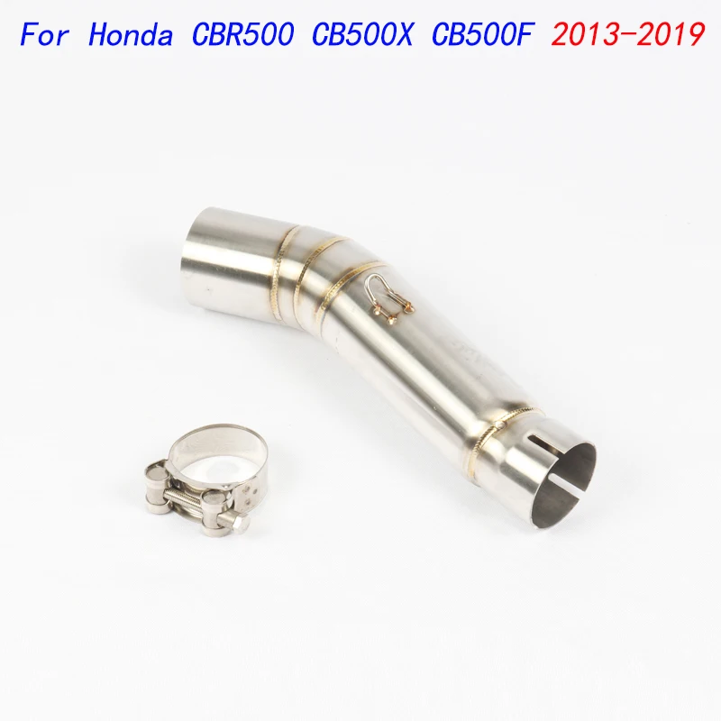 

Escape Motorcycle Mid Connect Tube Middle Link Pipe Stainless Steel Exhaust System For Honda CBR500 CB500X CB500F 2013-2019