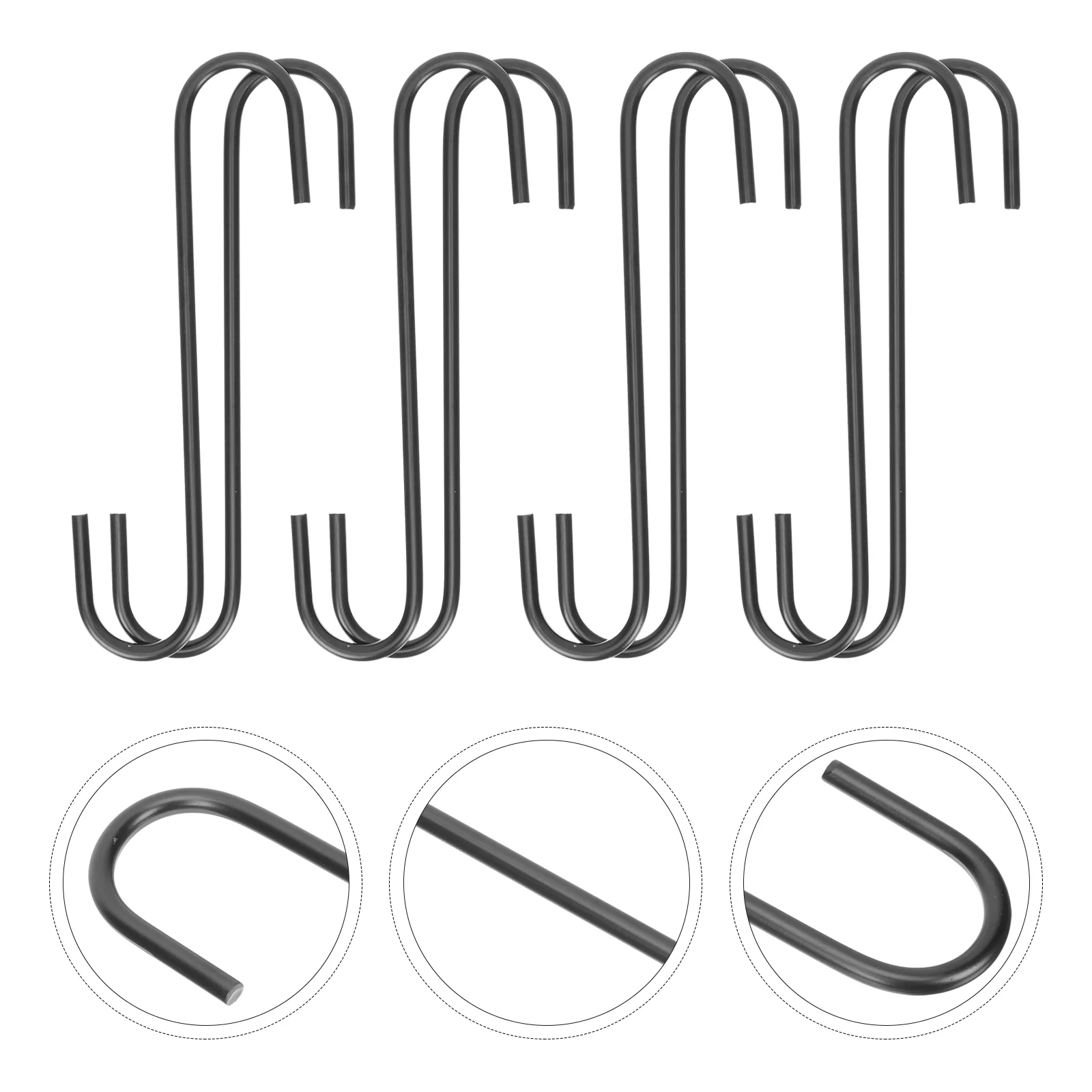 8Pcs Black Hooks Wardrobe Hanging Organizers Clothing Store Hooks Clothes Hangers for Bathroom Home Shop
8Pcs Black Hooks Wardrobe Hanging Organizers Clothing Store Hooks Clothes Hangers for Bathroom Home Shop