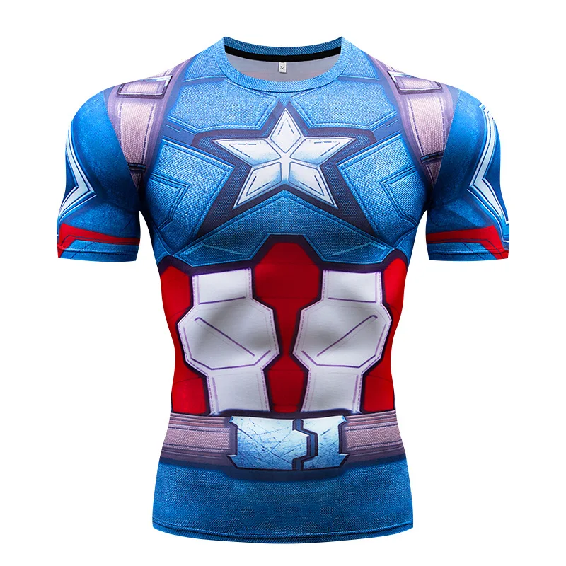 Summer Captain America Spiderman 3D printing T-shirt men's T-shirt casual Harajuku T-shirt men
Summer Captain America Spiderman 3D printing T-shirt men's T-shirt casual Harajuku T-shirt men