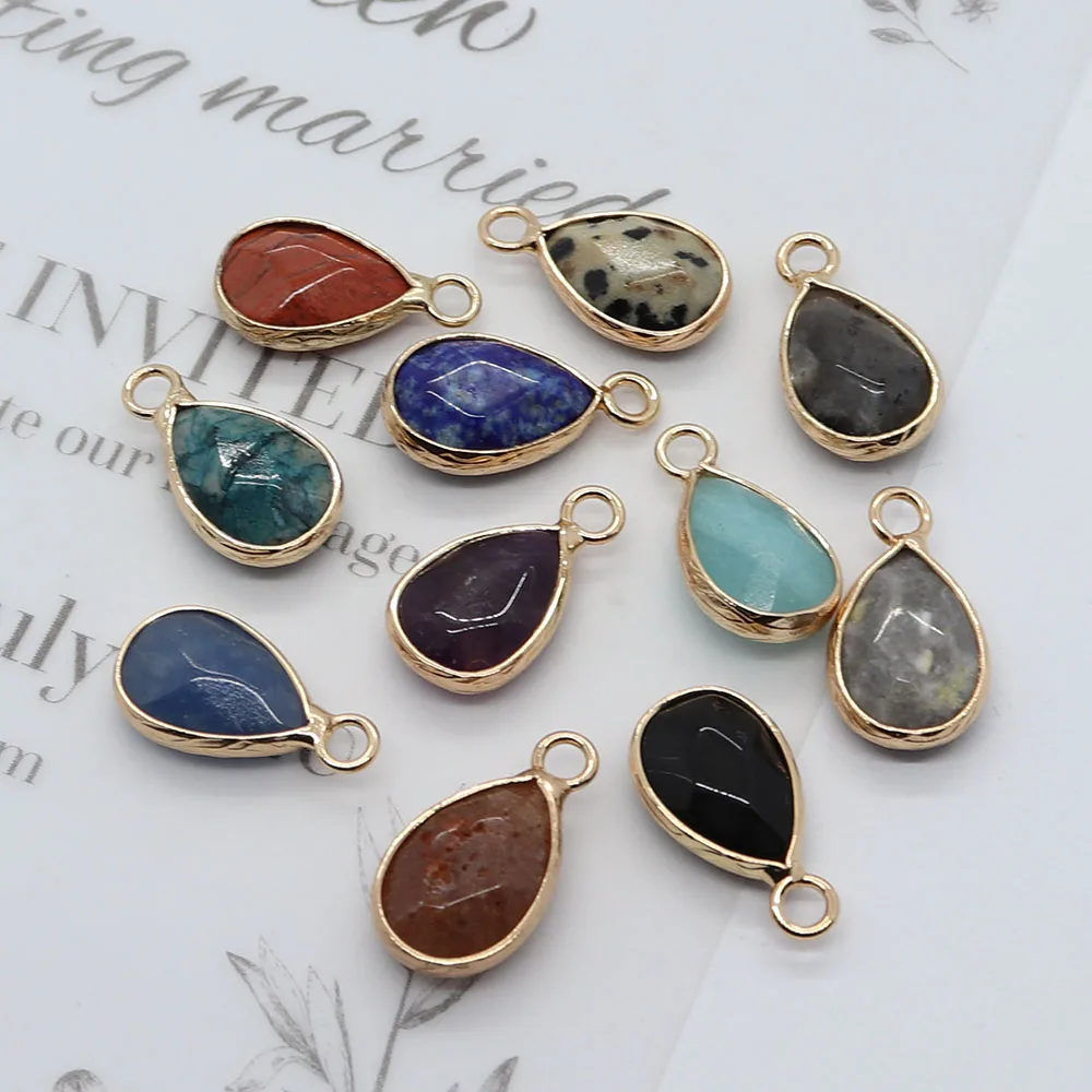 Natural Stone Amethyst Pendants for DIY Jewelry Making Necklace Bracelet Earrings Pink Crystal Water Drop Shape Gem Charms 5pcs
Natural Stone Amethyst Pendants for DIY Jewelry Making Necklace Bracelet Earrings Pink Crystal Water Drop Shape Gem Charms 5pcs