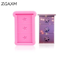 LM 764-DIY cabinet Baby Bed Silicone Mold Shiny Baby Bed fondant cake Mold shaker earrings Polymer Clay Resin Silicone Mold