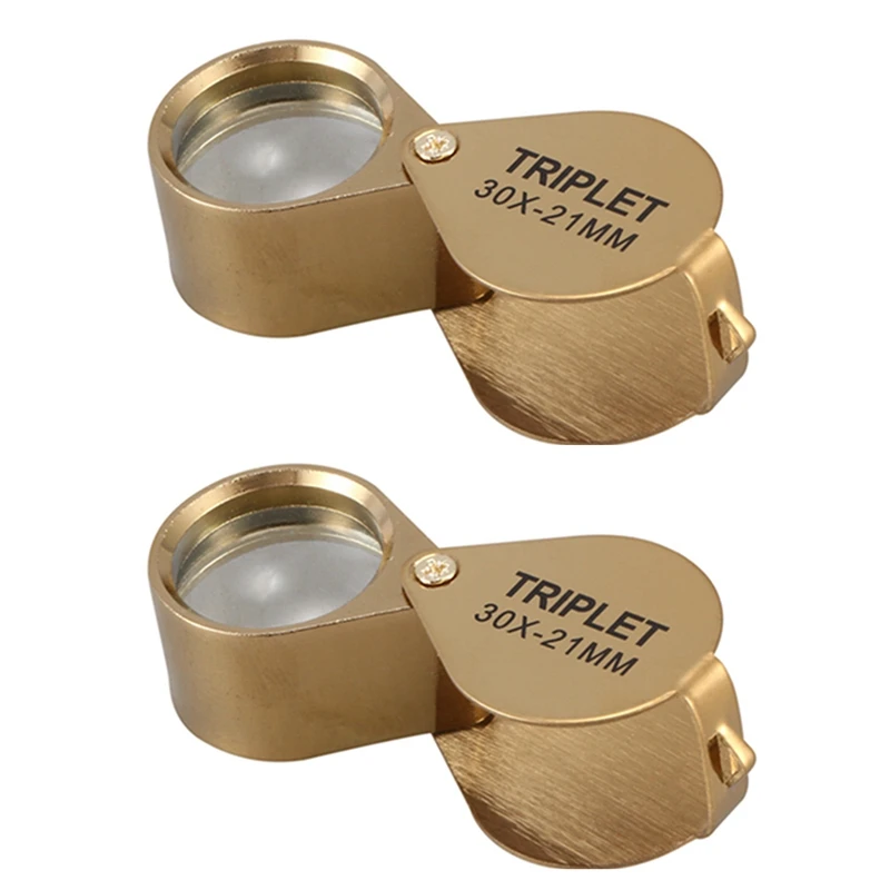 2X Portable 30X Power 21Mm Jewelers Magnifier Foldable Gold Eye Loupe Jewelry Store Magnifying Glass
2X Portable 30X Power 21Mm Jewelers Magnifier Foldable Gold Eye Loupe Jewelry Store Magnifying Glass