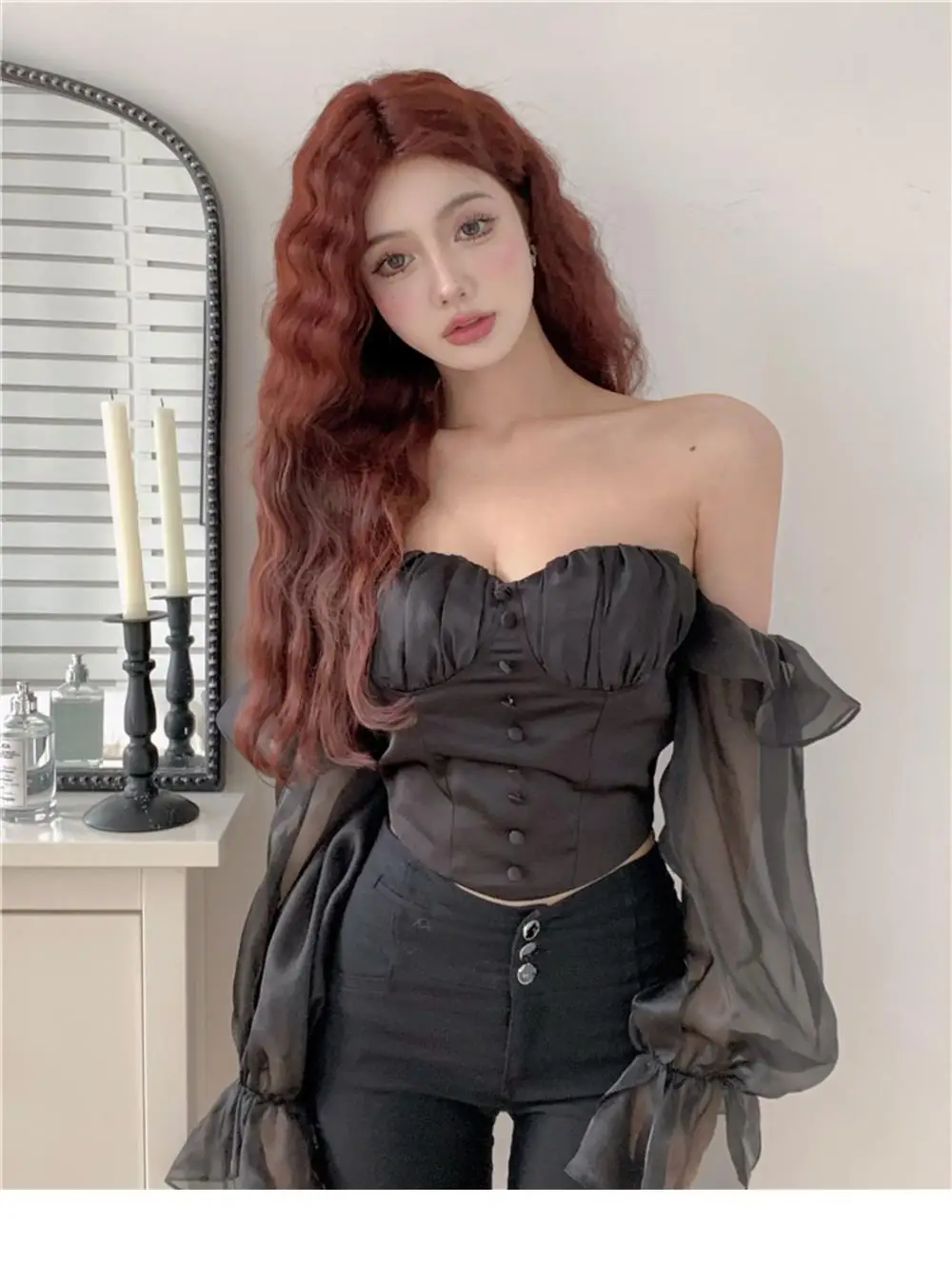 Женская облегающая короткая блузка с открытыми плечами и длинным рукавом, летняя уличная одежда, Однотонная рубашка с воротником-лодочкой, Женский Топ, праздничная рубашка 
Женская облегающая короткая блузка с открытыми плечами и длинным рукавом, летняя уличная одежда, Однотонная рубашка с воротником-лодочкой, Женский Топ, праздничная рубашка