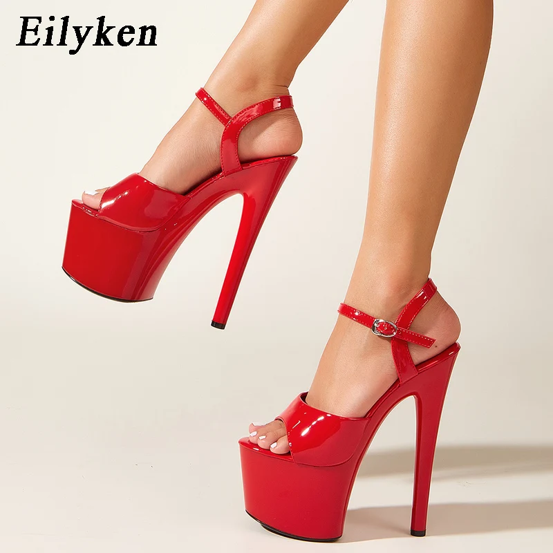 Eilyken Fashion Red Patent Leather Ankle Buckle Strap Women Platform High Heels Summer New Sandals Party Wedding Stiletto Shoes
Eilyken Fashion Red Patent Leather Ankle Buckle Strap Women Platform High Heels Summer New Sandals Party Wedding Stiletto Shoes