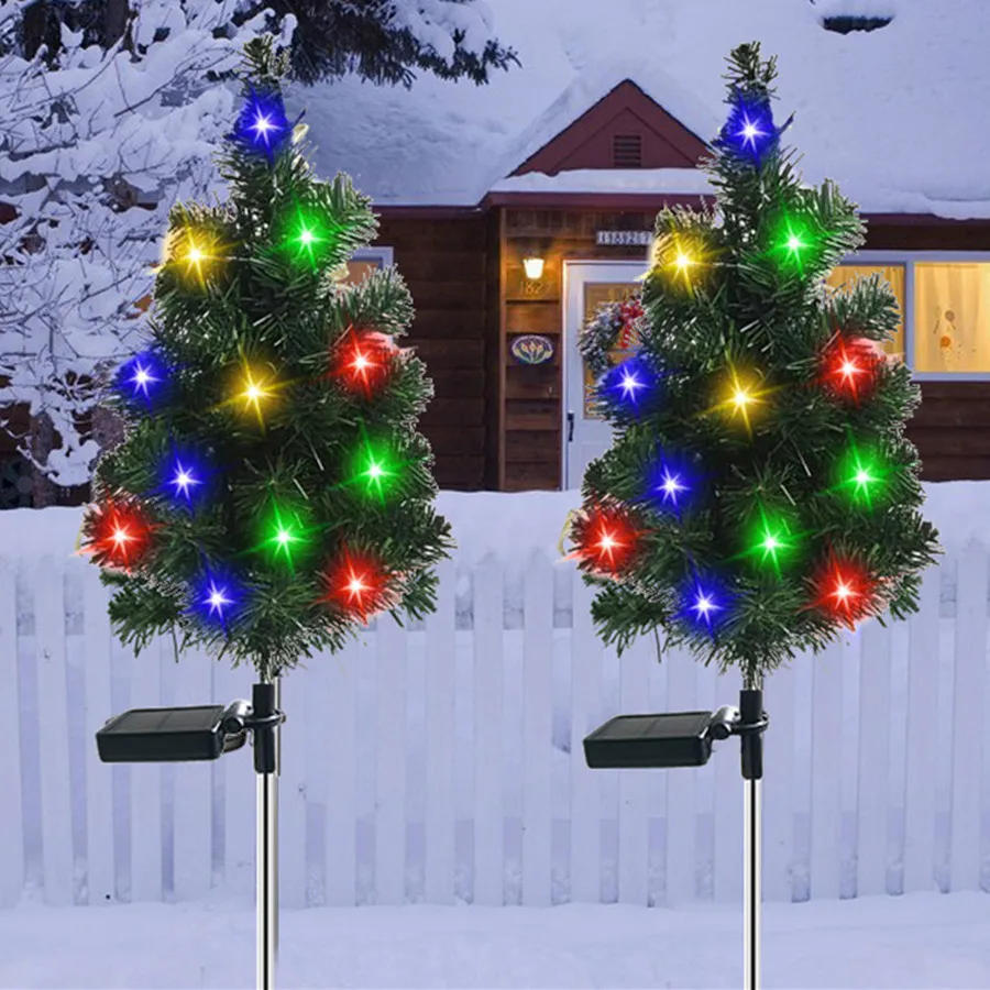 Christmas Tree Solar Light Outdoors Yard Garden Decoration Landscape Lawn Lamp IP65 Waterproof 1/2pcs Solar Pathway Patio Lights
Christmas Tree Solar Light Outdoors Yard Garden Decoration Landscape Lawn Lamp IP65 Waterproof 1/2pcs Solar Pathway Patio Lights