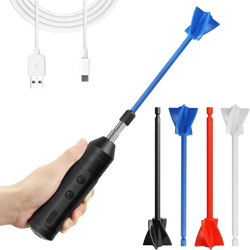 Epoxy Mixer, Handheld Resin Mixing Tools for Resin Stirring - Electric Stirrer Machine with 4Pcs Paddles
Epoxy Mixer, Handheld Resin Mixing Tools for Resin Stirring - Electric Stirrer Machine with 4Pcs Paddles
