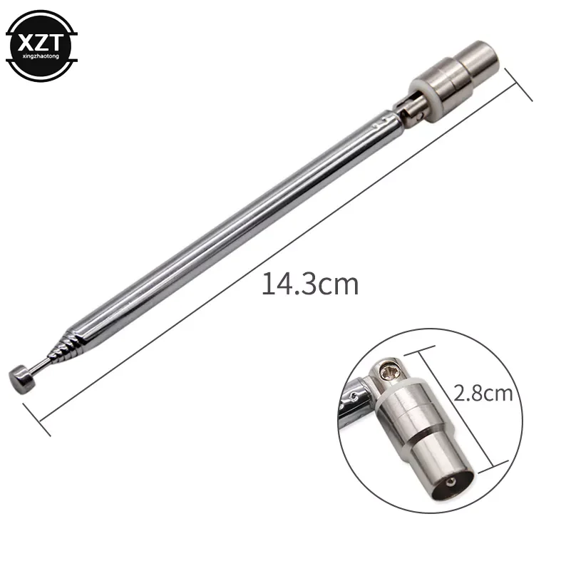 Telescopic Antenna for Electronic Radio TV Signal 7 Sections 15dbi DVB-T HDTV Radio DVD Audio Antenna Aerial IEC Male Connector
Telescopic Antenna for Electronic Radio TV Signal 7 Sections 15dbi DVB-T HDTV Radio DVD Audio Antenna Aerial IEC Male Connector
