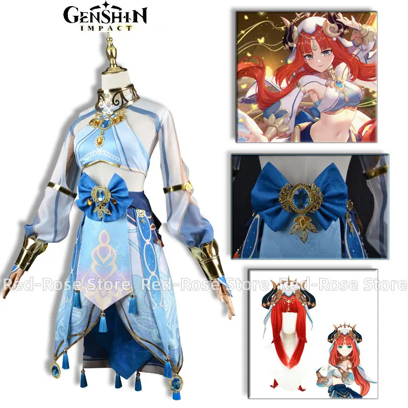 Genshin Impact Nilou Косплей Аниме игра карнавал женский костюм Хэллоуин костюм для вечеринки Униформа голубое платье танцор в западном регионе 
Genshin Impact Nilou Косплей Аниме игра карнавал женский костюм Хэллоуин костюм для вечеринки Униформа голубое платье танцор в западном регионе