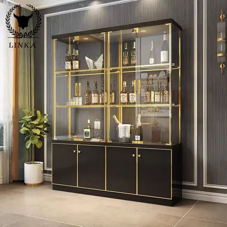 Modern and simple stainless steel glass wine cabinet, light luxury household partition floor cabinet SUS 304
Modern and simple stainless steel glass wine cabinet, light luxury household partition floor cabinet SUS 304
