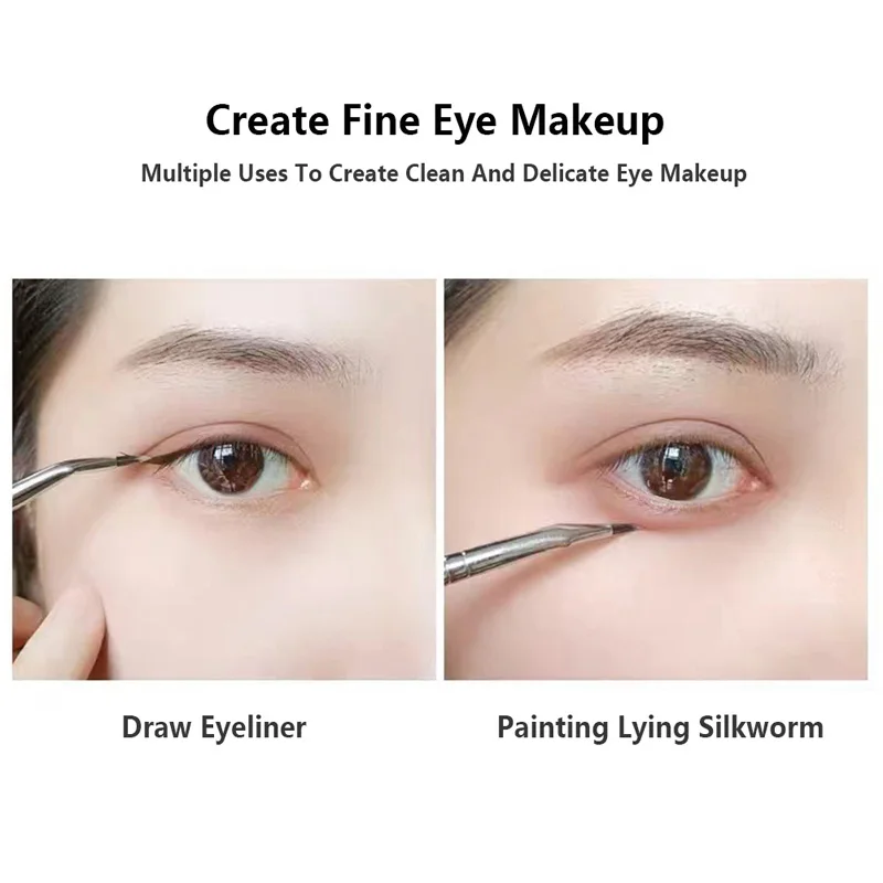 

1Pc Bent Liner Makeup Brushes Precision Angled Eyeliner Brush Eyeshadow Eye Brow Tool Detail Eye Liner Precision Cosmetic Tools