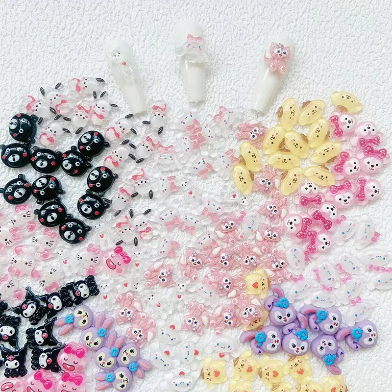 20 Pieces/set Sweet Cool Style Cartoon Cute Hellokitty Kuromi Kawaii Cinnamoroll Resin Nail Jewelry Accessories Girls Toys
20 Pieces/set Sweet Cool Style Cartoon Cute Hellokitty Kuromi Kawaii Cinnamoroll Resin Nail Jewelry Accessories Girls Toys