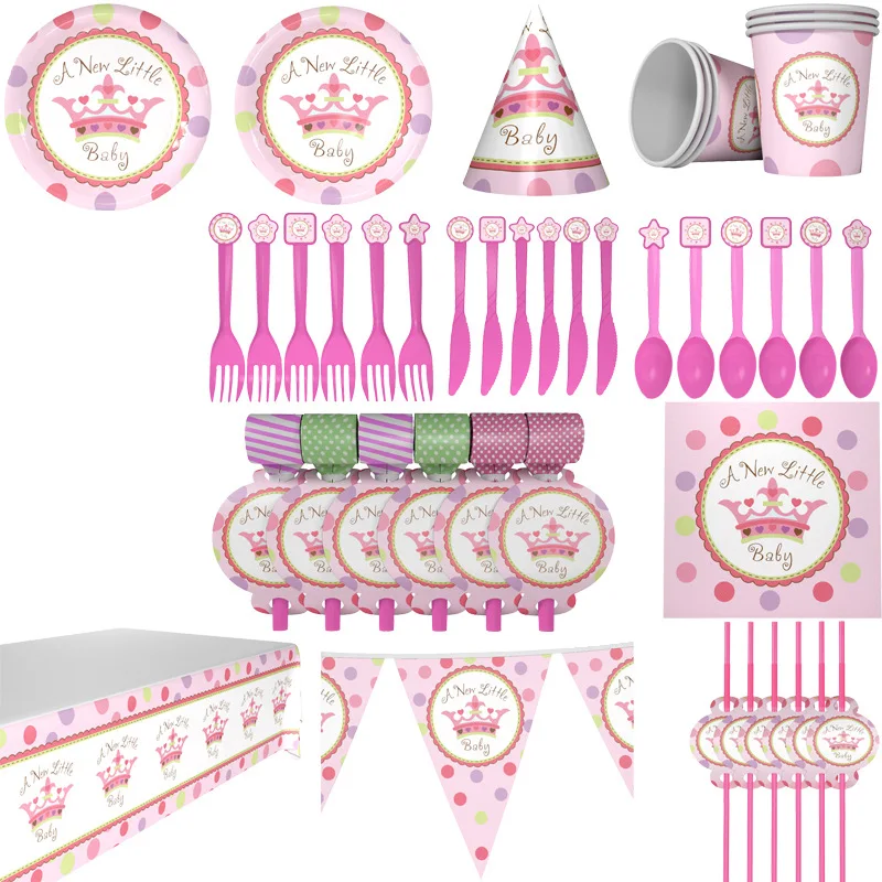 Crown Theme Party Decoration Supplies Disposable Paper Plate Tablecloth Cup Birthday Cake Cutlery Set Wholesale
Crown Theme Party Decoration Supplies Disposable Paper Plate Tablecloth Cup Birthday Cake Cutlery Set Wholesale