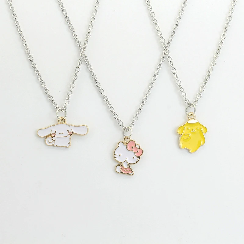 Hello Kittys Y2K Sanrio Necklaces Kawaii Anime Cinnamoroll Cute Children Jewelry Chain Accessories Decorative Toys Girls Gifts
Hello Kittys Y2K Sanrio Necklaces Kawaii Anime Cinnamoroll Cute Children Jewelry Chain Accessories Decorative Toys Girls Gifts