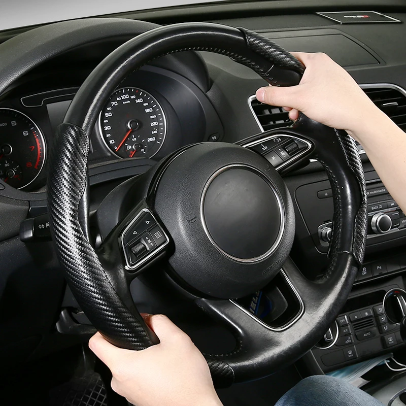 Car Steering Wheel Cover For BMW E46 E39 330i 540i 525i 530i 330Ci M3 2001 2002 2003 Carbon Fiber Four Seasons Universal
Car Steering Wheel Cover For BMW E46 E39 330i 540i 525i 530i 330Ci M3 2001 2002 2003 Carbon Fiber Four Seasons Universal