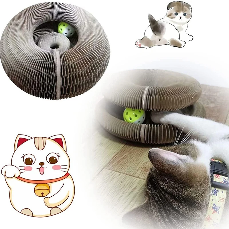 Magic Organ Cat Scratch Board Cat Toy with Bell Cat Grinding Claw Cat Climbing Frame Round Corrugated Cat Litter Cat Scratch Toy
Magic Organ Cat Scratch Board Cat Toy with Bell Cat Grinding Claw Cat Climbing Frame Round Corrugated Cat Litter Cat Scratch Toy
