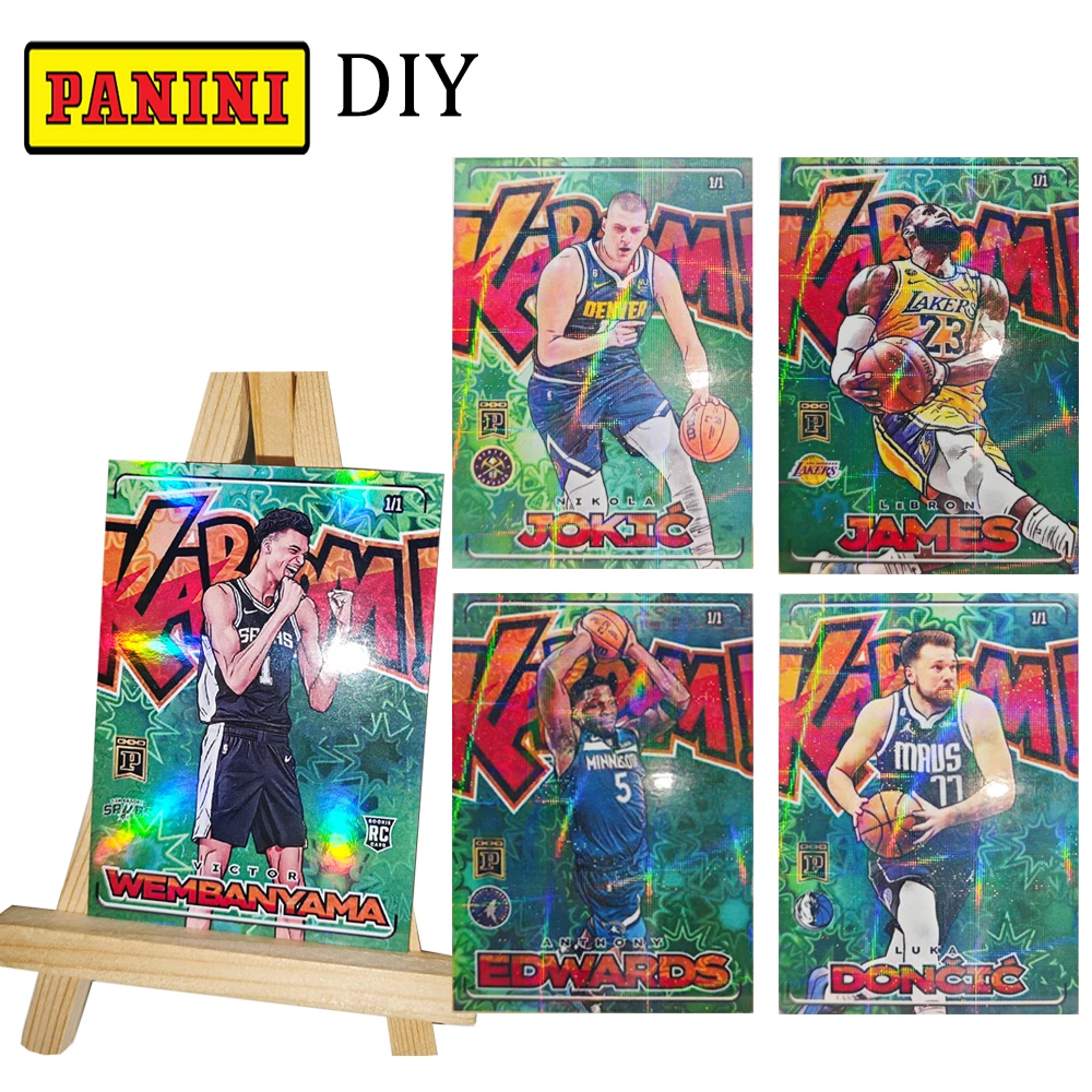 Panini самодельные игровые карты Kabo James Wembanyama Doncic рефракционные вспышки для