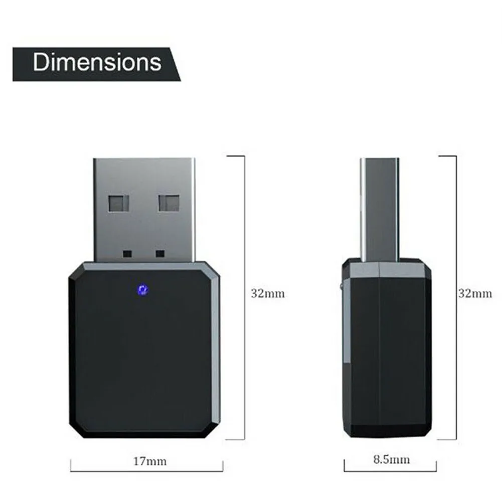 1pc 32mm*17mm*8.5m KN318 BT 5.1 Audio Receiver Dual Output 3.5mm AUX USB Wireless Adapt Blue LED Flashing Pairing
1pc 32mm*17mm*8.5m KN318 BT 5.1 Audio Receiver Dual Output 3.5mm AUX USB Wireless Adapt Blue LED Flashing Pairing