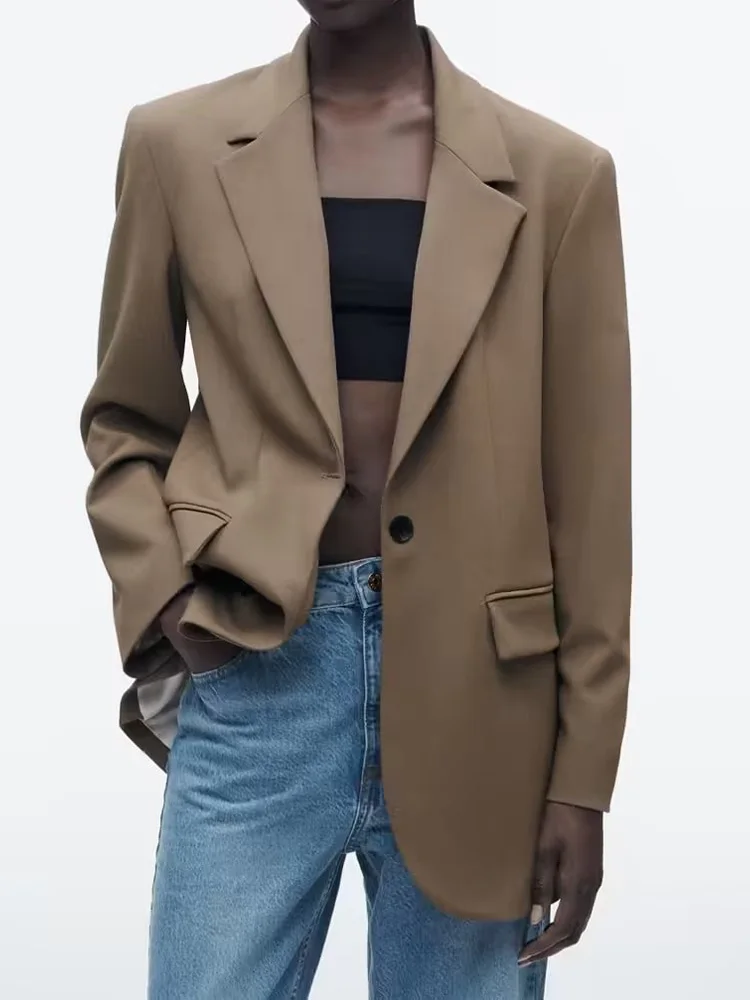 2023 Women Loose Blazers Suit Coats Spring Solid Casual Fashion Single Button Female Elegant OL Street Blazer Outerwear
2023 Women Loose Blazers Suit Coats Spring Solid Casual Fashion Single Button Female Elegant OL Street Blazer Outerwear