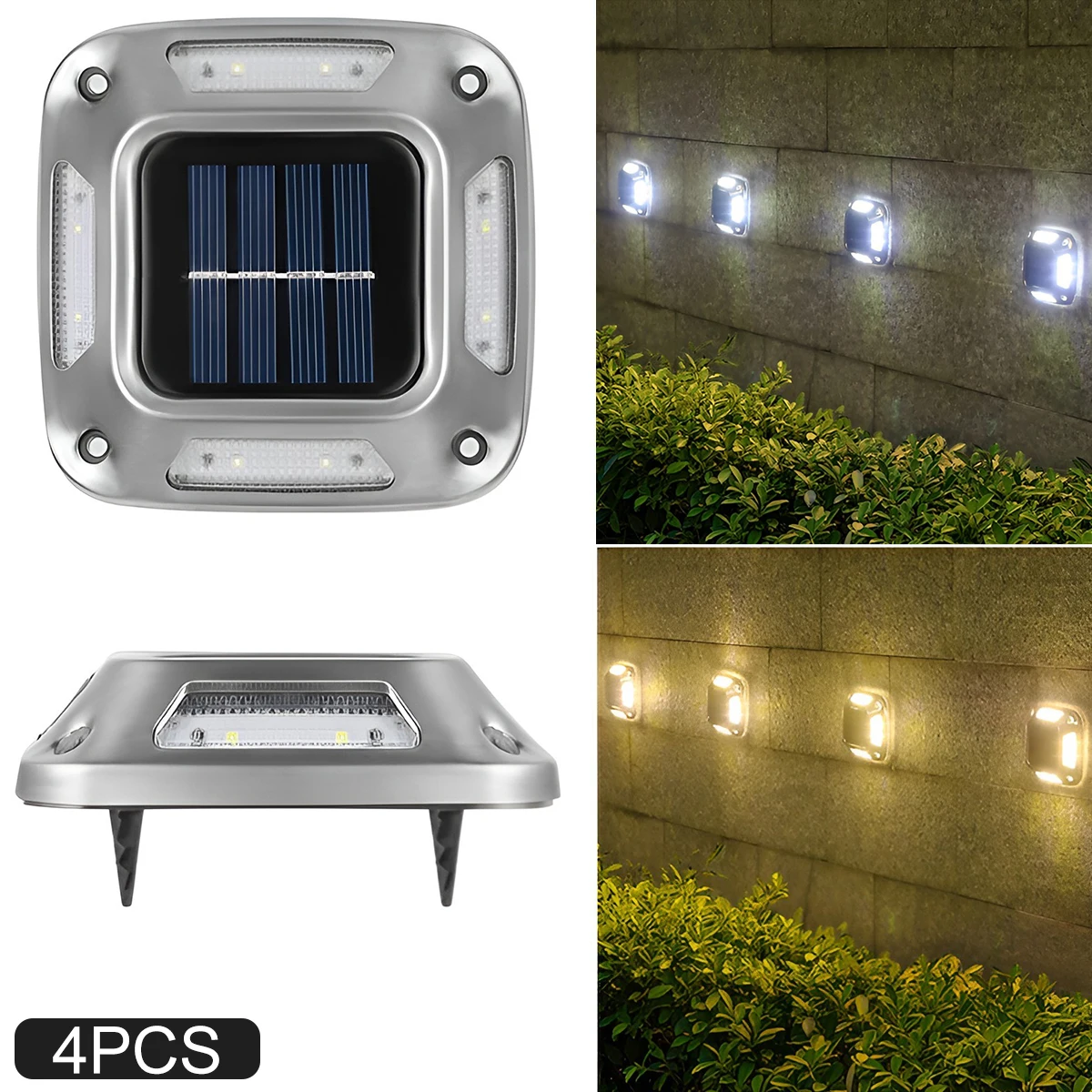 4Pcs Solar Driveway Light Solar Deck Light IP65 Waterproof Driveway Dock Light LED Solar Light 600mAh Bright Solar Wall Lamp
4Pcs Solar Driveway Light Solar Deck Light IP65 Waterproof Driveway Dock Light LED Solar Light 600mAh Bright Solar Wall Lamp