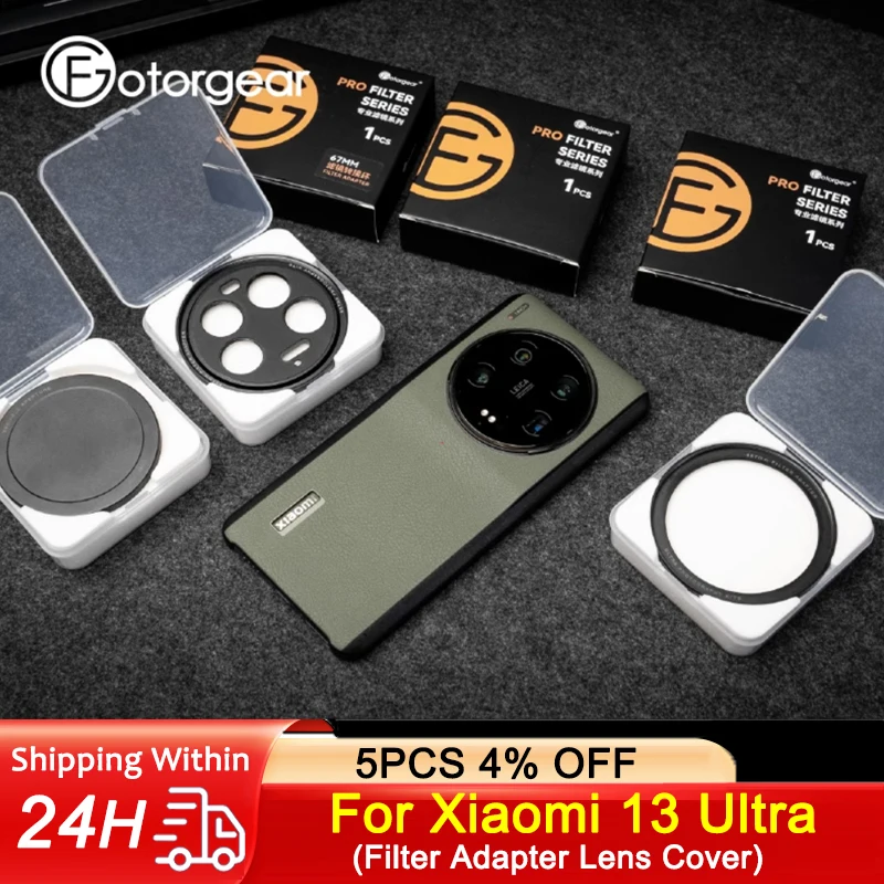 Fotorgear for Xiaomi 13 ultra Phone Filter 17Mm Adapter Lens 67Mm Phone Filter(Cpl/nd/white Mist/star/black Mist Filter Set
Fotorgear for Xiaomi 13 ultra Phone Filter 17Mm Adapter Lens 67Mm Phone Filter(Cpl/nd/white Mist/star/black Mist Filter Set