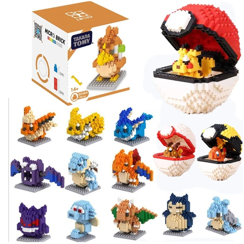 Micro Building Block Cartoon Kawaii Poke Anime Ball Set Pikachued Diamond Mini Building Blocks Pokemon Bricks Toys Game
Micro Building Block Cartoon Kawaii Poke Anime Ball Set Pikachued Diamond Mini Building Blocks Pokemon Bricks Toys Game